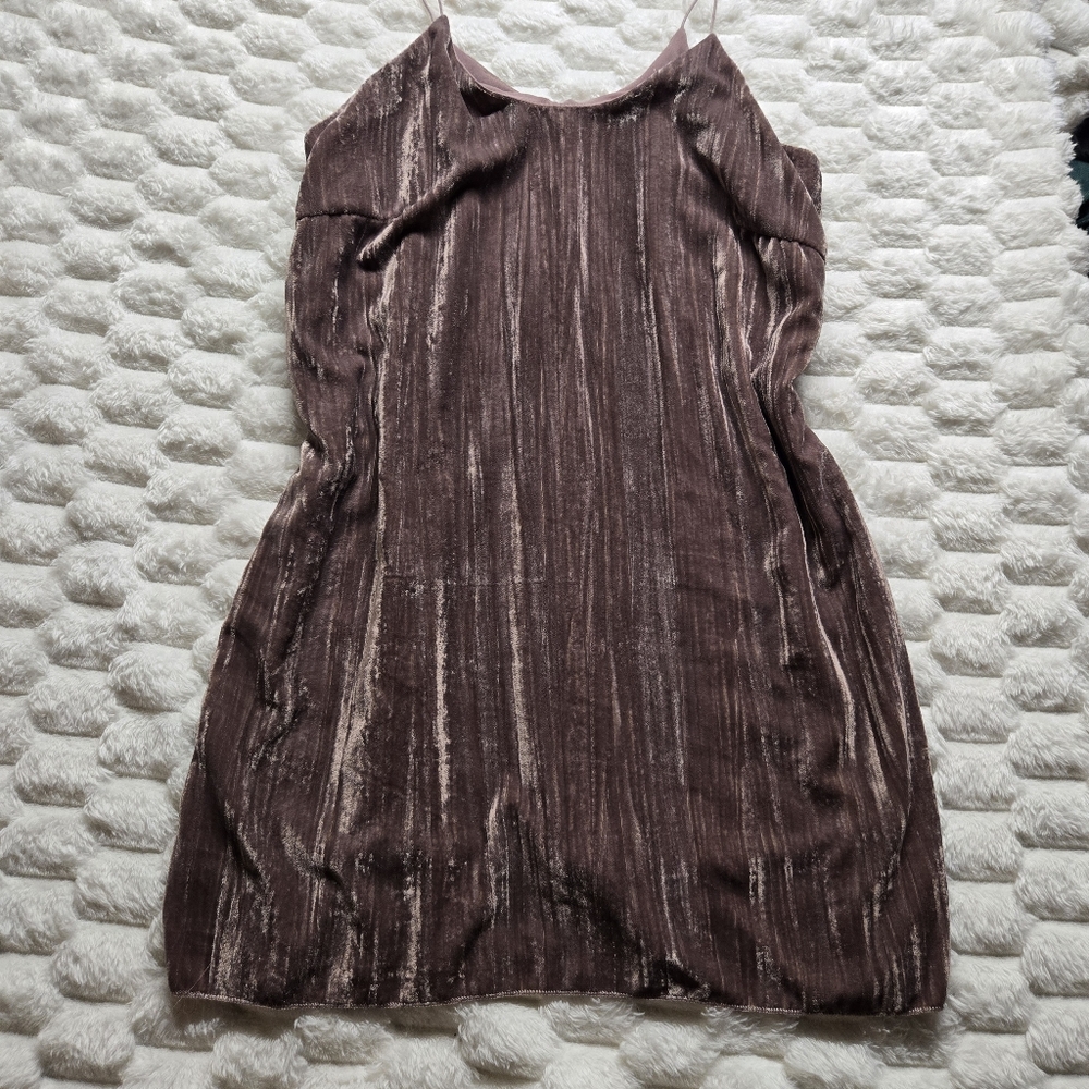 Oliviaceous Light purple strappy mini dress with velvet feel size L